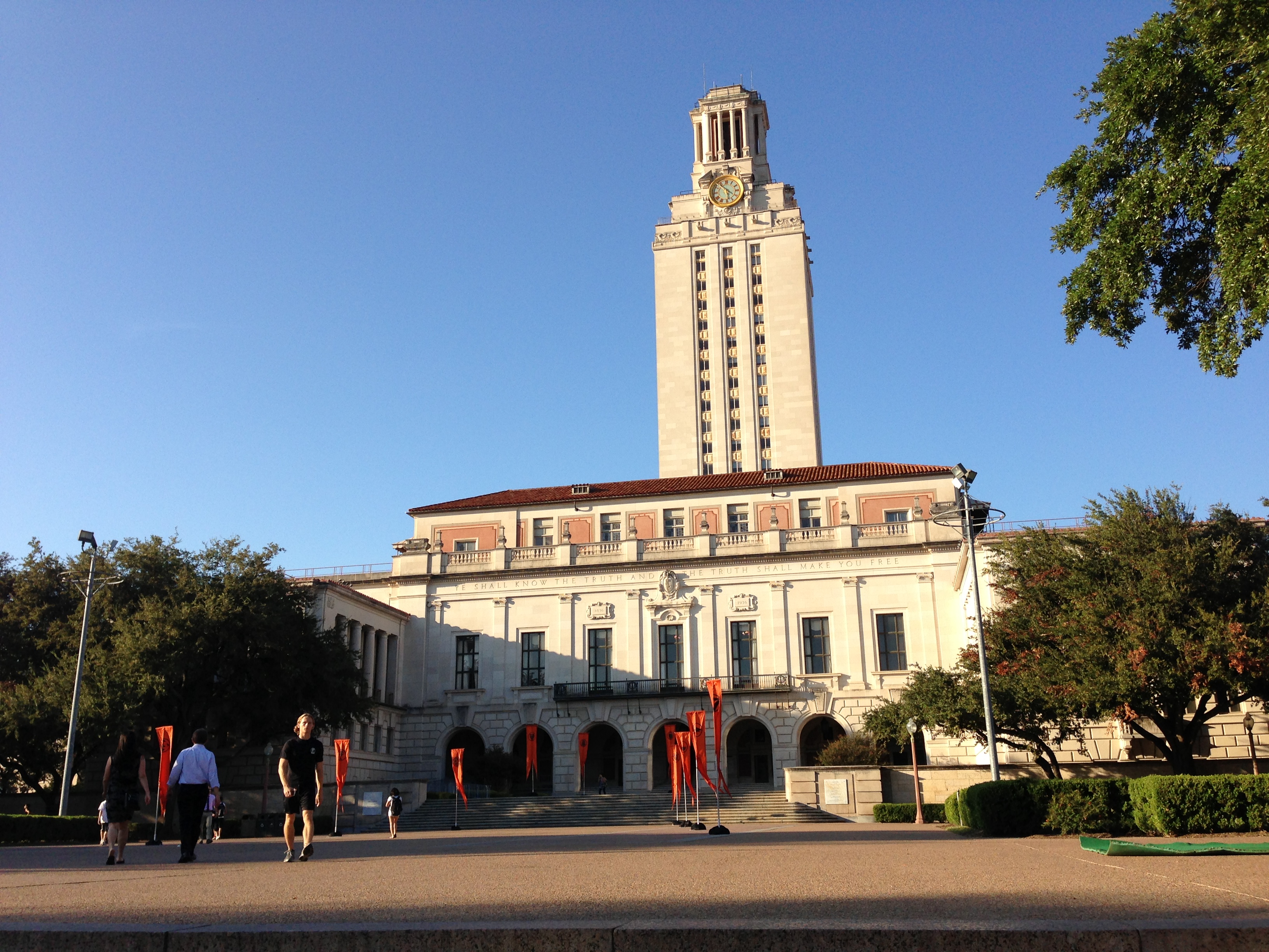 University of Texas Tower on the UT Austin campus, a filming location featured in Boyhood Slacker Friday Night Lights and other Austin productions