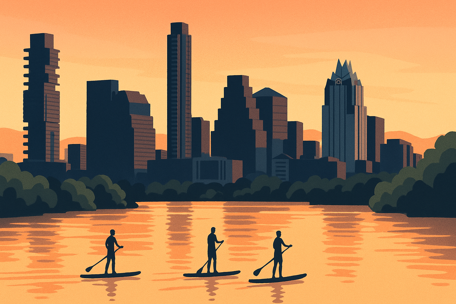 The Austin skyline — the city that Dell helped build into one of America's leading tech hubs