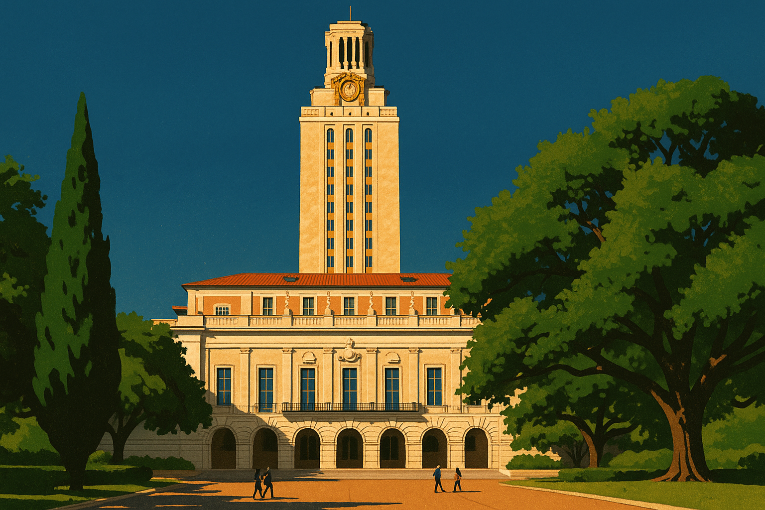 The UT Austin tower and main building — Texas universities have established admission pathways specifically for homeschool applicants
