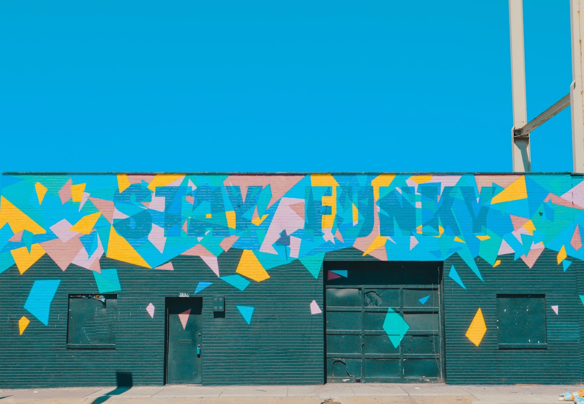 Stay Funky mural in Austin