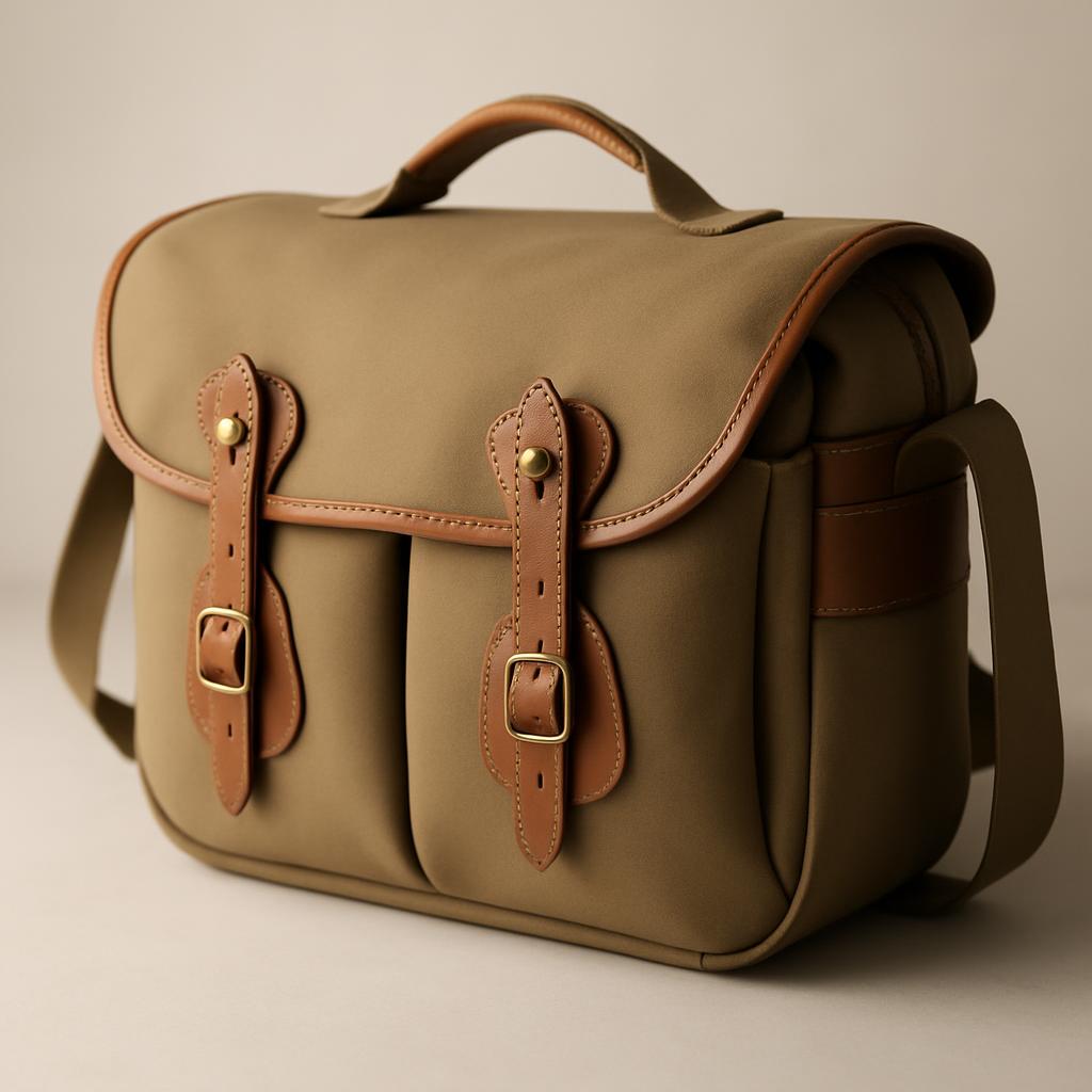 Billingham Hadley Pro 2020 leather and canvas messenger bag